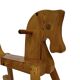 Vintage rocking horse 60s pinewood design minimalist design