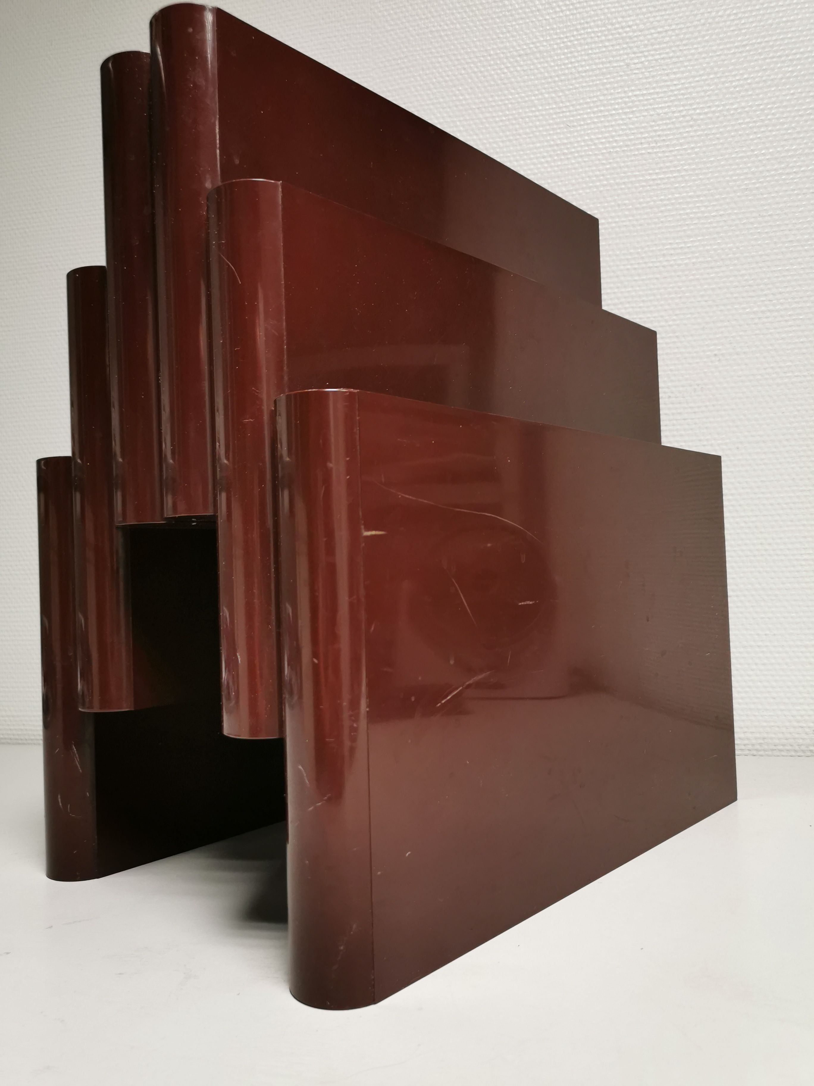 Vintage magazine holder 60's Kartell G.Stoppino, Italy