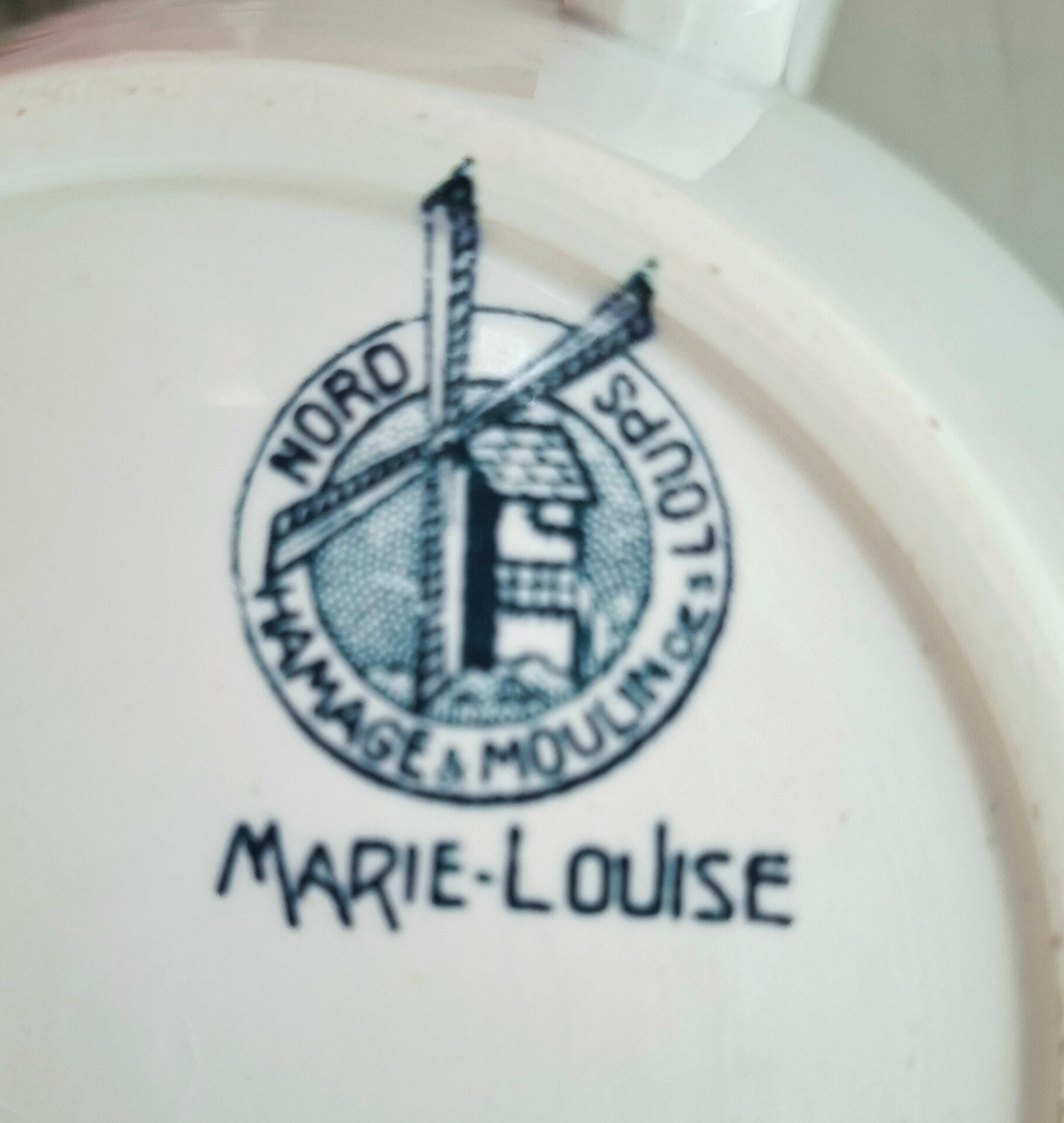 Antique teapot in ironstone pottery