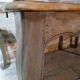 Louis XV style table in oak and cherry wood.