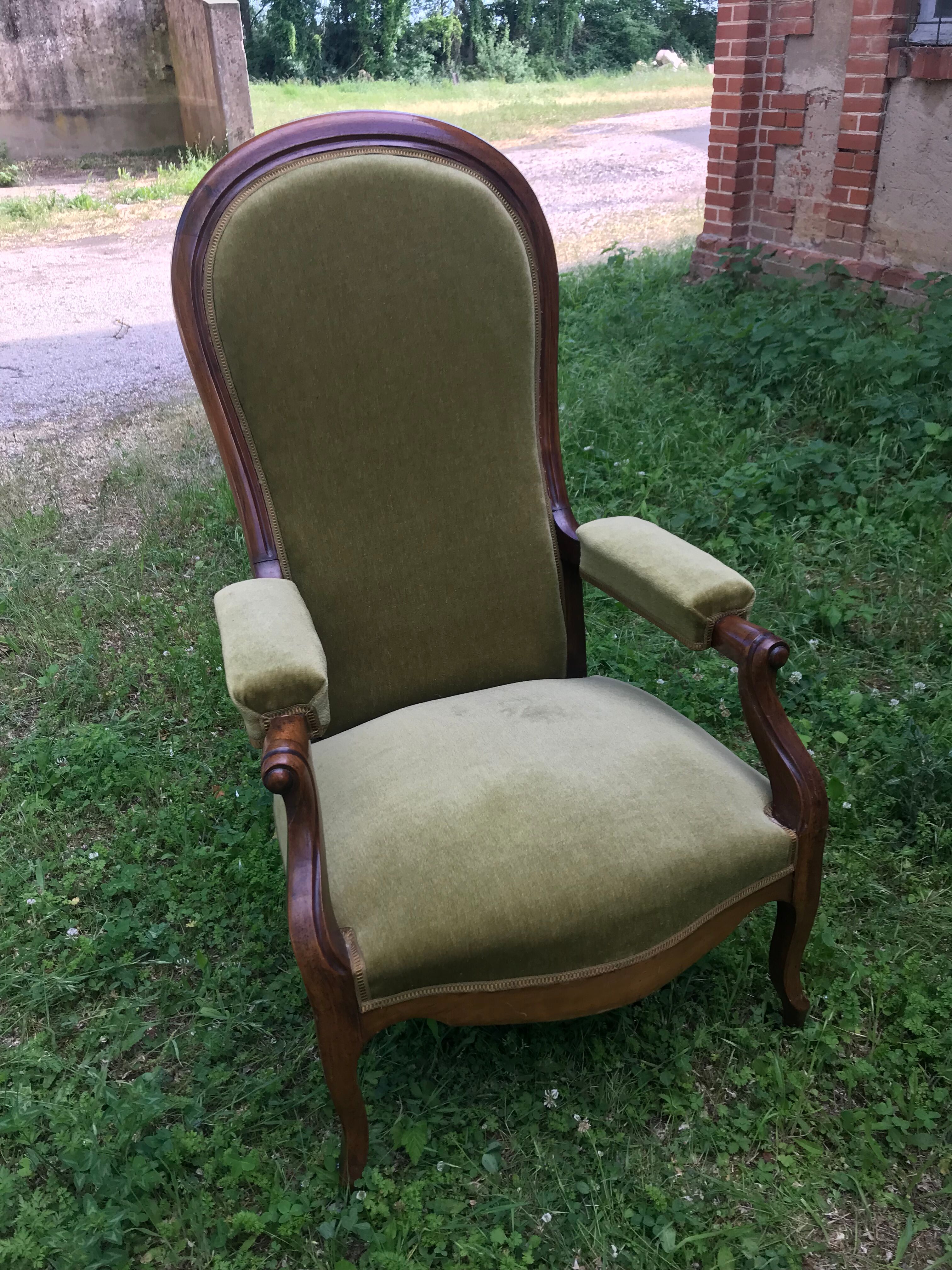 Old Voltaire armchair