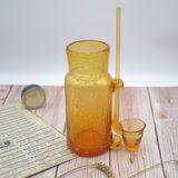 Champagne decanter/Champagne soup in blown glass