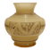 Yellow glass vase with Art Deco decoration signed D'Argyl circa 1930