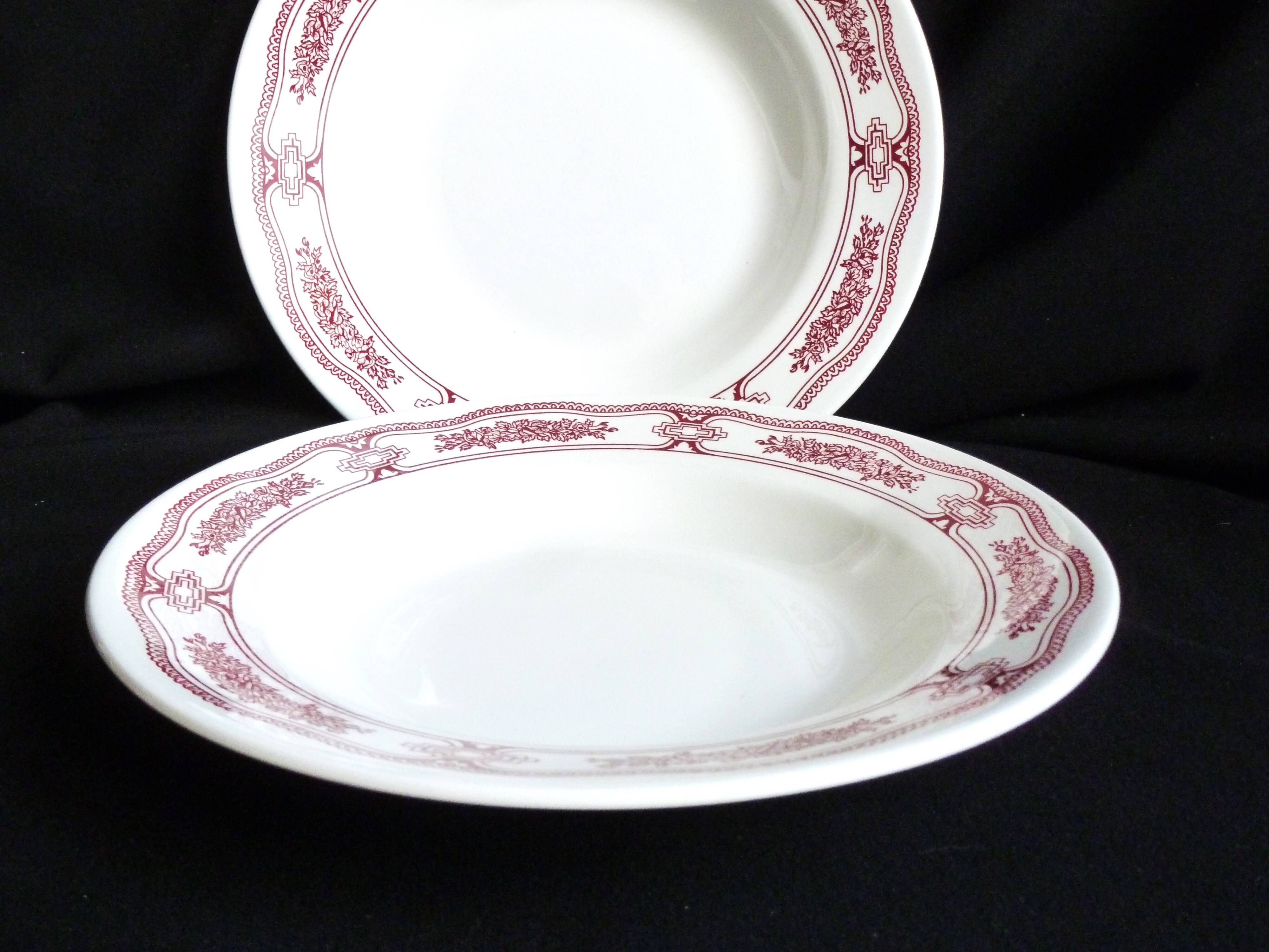 Set of 2 soup plates, Italian plates, soup plates.