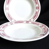 Set of 2 soup plates, Italian plates, soup plates.