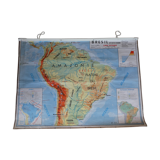 School map poster vintage Brazil Edition MDI