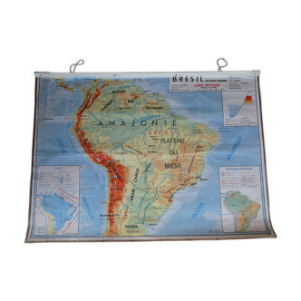 School map poster vintage Brazil Edition MDI