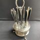 12 "Apollonox" fruit knives on silver metal support