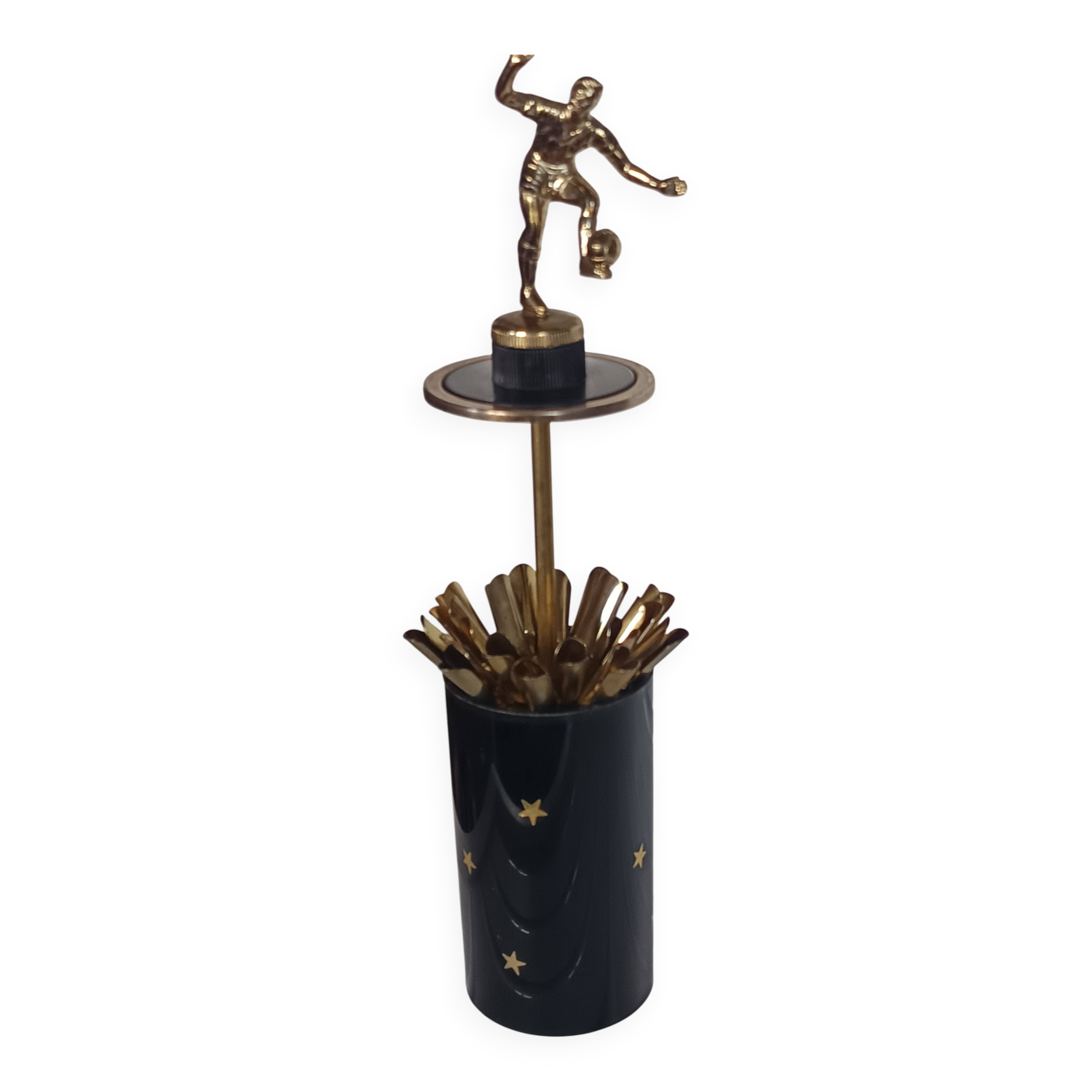 vintage cigarette dispenser footballer 60s/70s