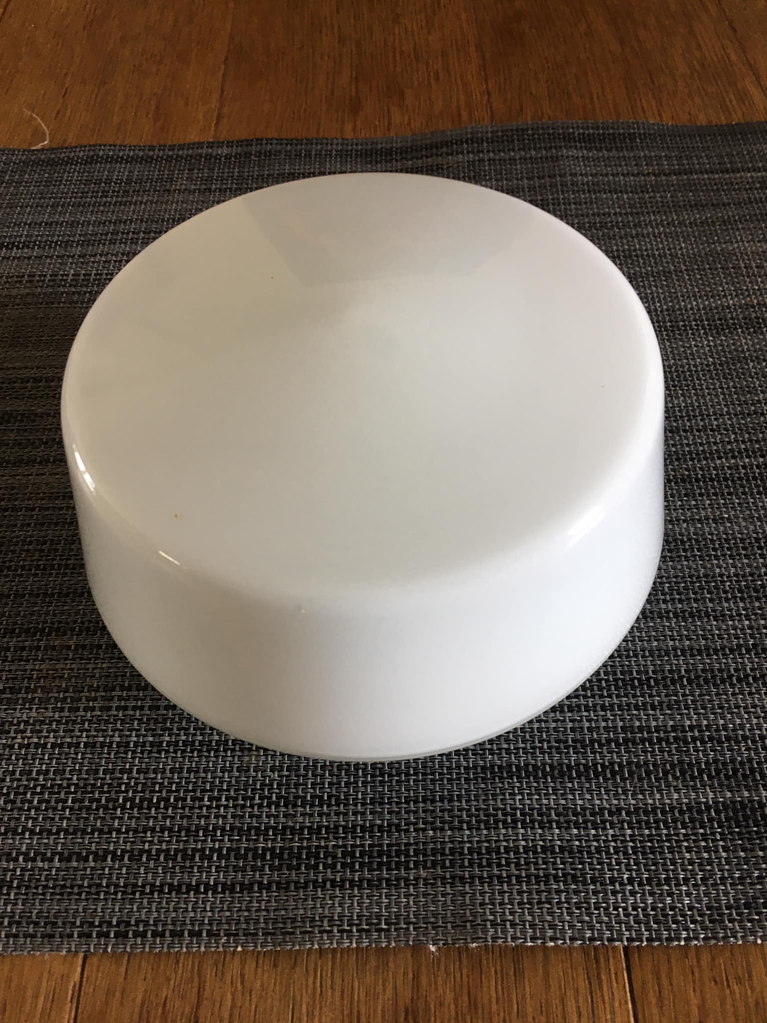 White opaline globe