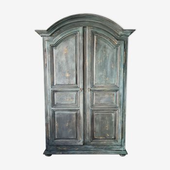 Armoire penderie de tonges shabby chic patinée