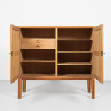 Midcentury Danish cabinet in oak by Kurt Østervig for Vamo 1960s