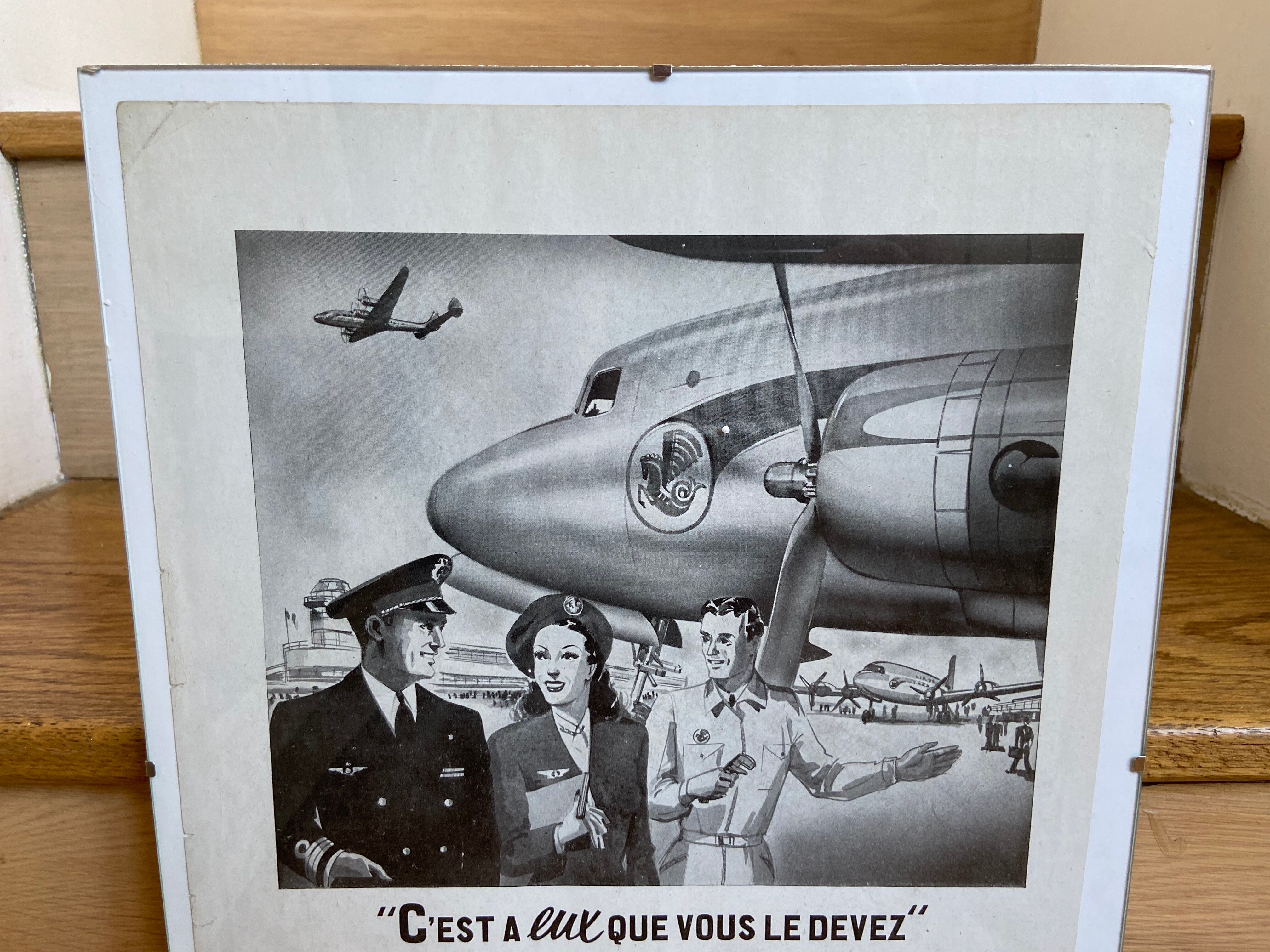 Air France advertising poster April 30, 1949