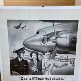 Air France advertising poster April 30, 1949