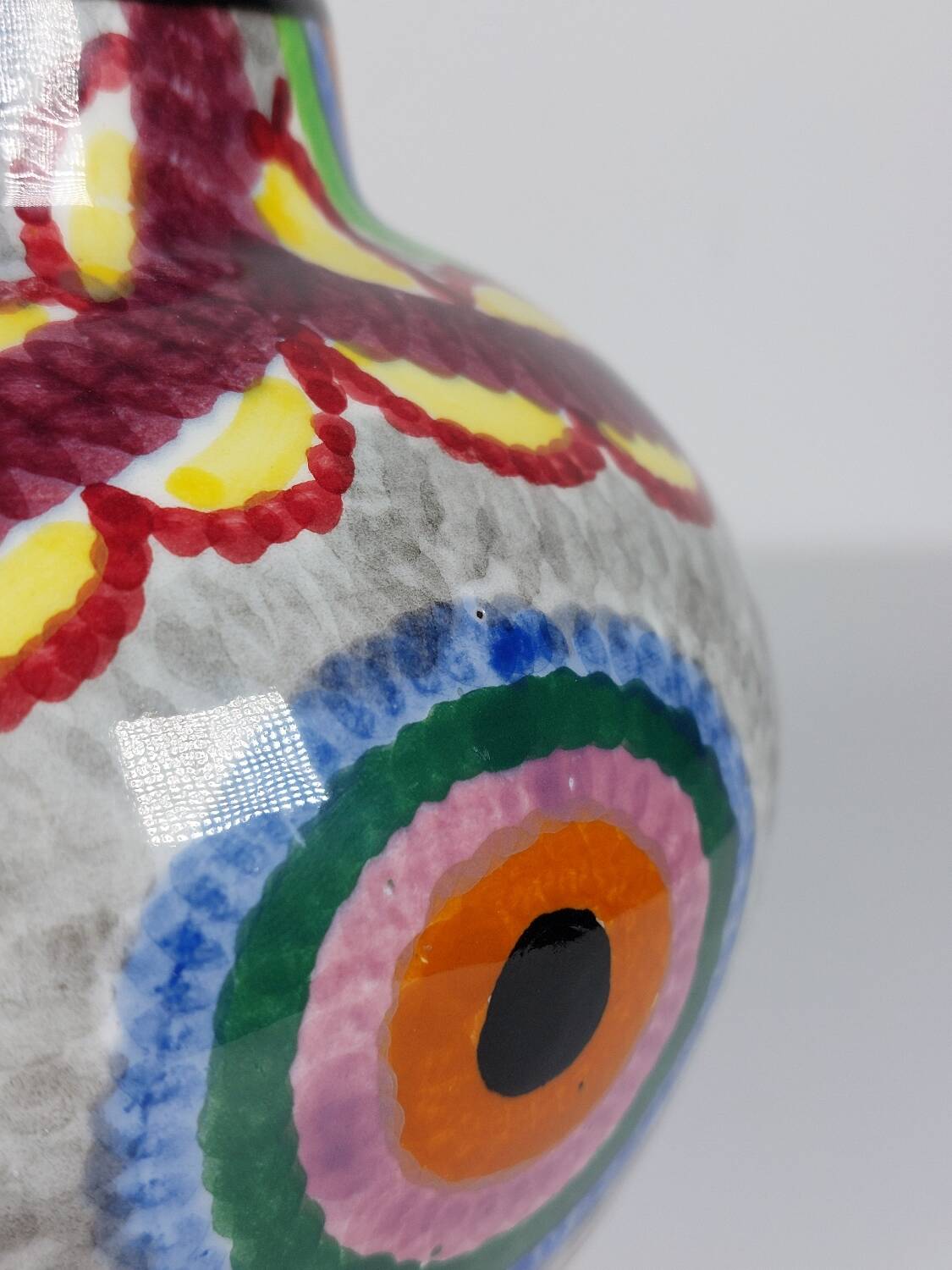 Handpainted Art Deco vase by Eva Stricker Zeisel for Schramberg
