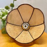 Rattan flower hanging lamp