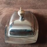 Vintage metal butter dish