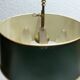 Bronze hot water bottle lamp with tin blind 2 lights