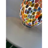 Lampe de table contemporaine en verre de Murano style vénitien multicolore Millefiori Murrine