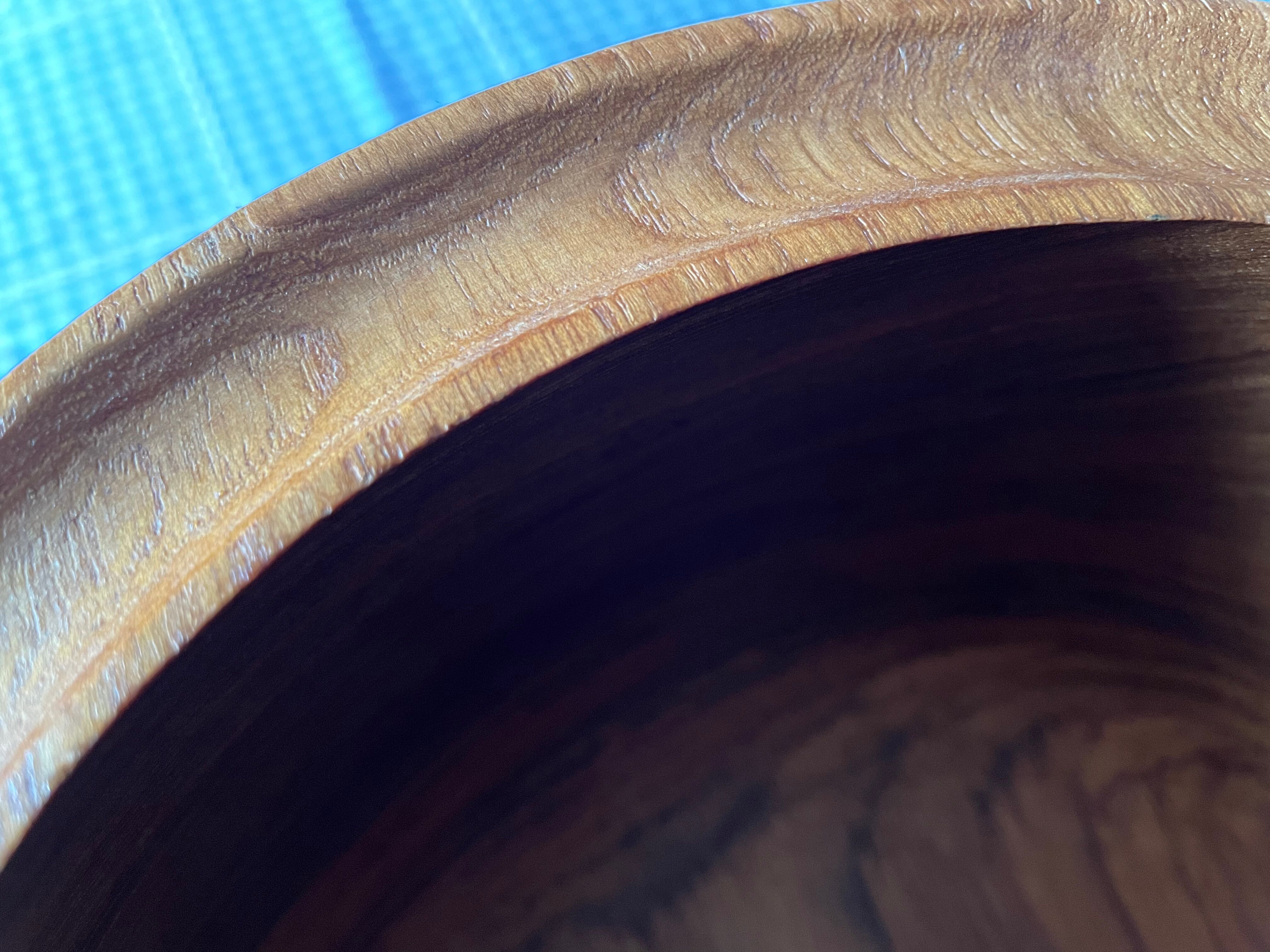 Vintage teak salad bowl