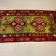 Small Vintage Turkish Kilim 172x92 cm Wool Kelim Rug Red Black Pink Blue Green
