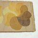 Brown and yellow floral wool carpet by Desso, Netherlands, 1970s.