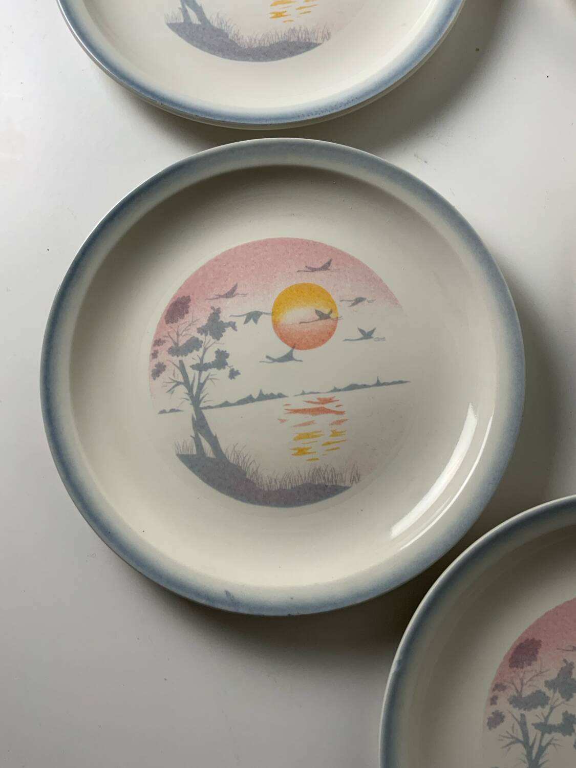 Vintage plates from the 1980s