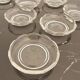 Set of 10 small crystal bowls from Val Saint Lambert.