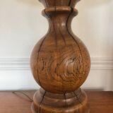 Lampe brutaliste XL en bois