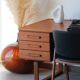 Bureau freestanding teck scandinave années 60 | Dyrlund