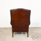 Vintage sheep leather wingback armchair london