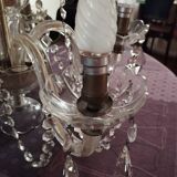 Lustre vintage en cristal, italie, 1940s