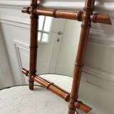 Wooden barber mirror Bamboo style 20-30s