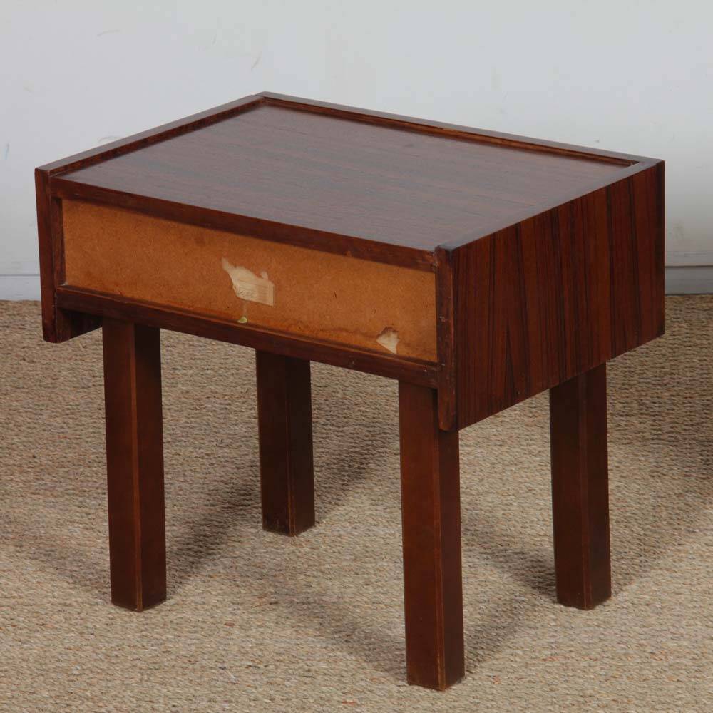 Pair of vintage wooden bedside tables from the 1960s