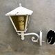 Pair of old wall lamps for outdoor use