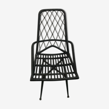 Chair plastic black scoubidou