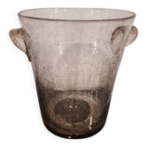 Seau a champagne biot verre bullé mauve