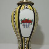 1930s ceramic lamp and bronze/vintage frame