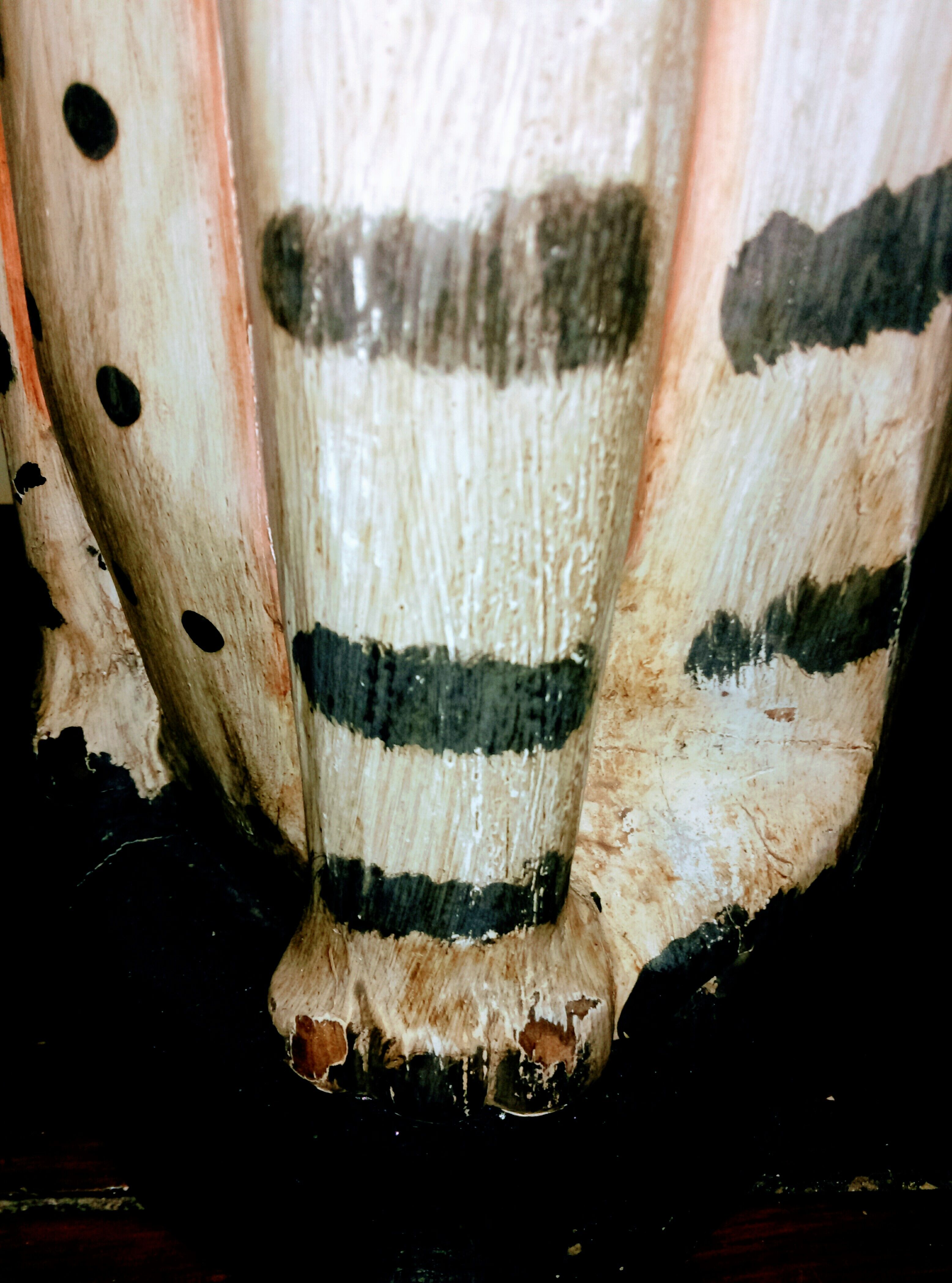 Sculture léopard bois type asiatique ancienne