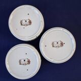 Set of 3 bowls in the Éclat model from Sarreguemines. 1960s.