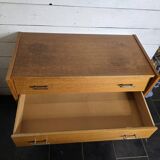 Vintage oak chest of drawers from the 60s