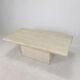 Italian travertine coffee table, 1980s