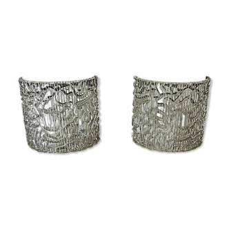 Mid Century Modern pair of ROTAFLEX wall lamps for bathroom, dressing room, vintage 1960s