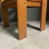 1970's Italian chunky wood armchair