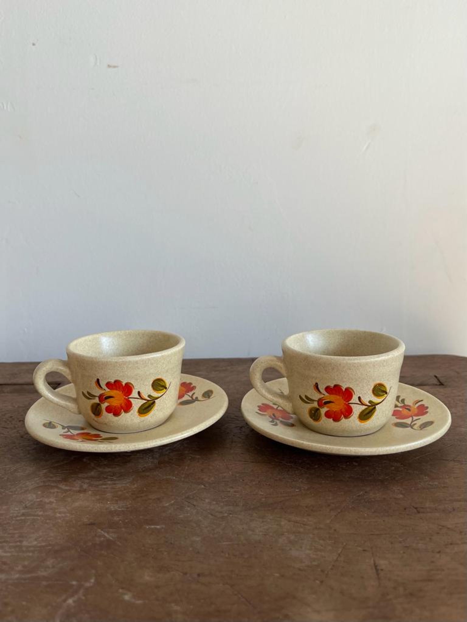Vintage coffee service, Bergen model of the Faïences de Saint Amand