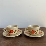 Vintage coffee service, Bergen model of the Faïences de Saint Amand