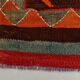 Tapis de couloir Kilim rouge