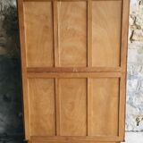 Glass bookcase with compass feet - vintage 1960