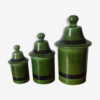 Set of 3 Pots in Longchamp earthenware