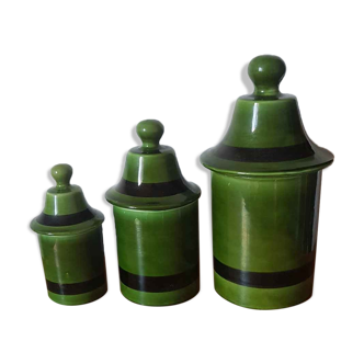 Set of 3 Pots in Longchamp earthenware